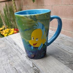 Disney Store Little Mermaid Flounder 14 oz mug